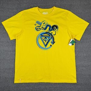 LRG Cycle Logo T-Shirt Men's 3XL Yellow Skate Underground‎ Rap Hip Hop Y2K NWT